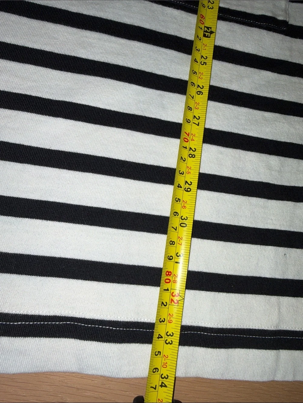 J. Crew 100% Cotton Black and White Boatneck Dress with Gold Buttons
